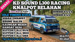RILI$$ !! KODENAME SOUND L300 RACING BELAHAN KNALPOT REAL BUSSID V4.5 DAN V4.4.1 || BUSSID UPDATE