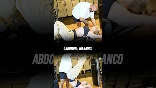 ABDOMINAL NO BANCO 💥 #musculação #academia #luizsalles #shape #dicas #abdomen