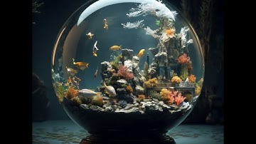 A spherical aquarium - Prompt Hero AI Video Generator Kling 1.6