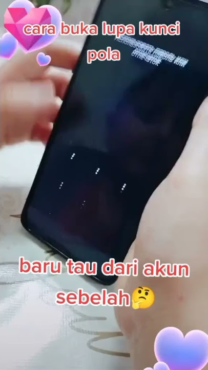 Cara buka kunci pola yang lupa