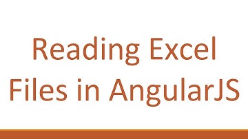 Reading Excel Files in AngularJS