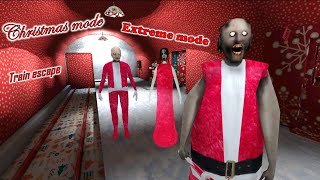 Granny 3, Christmas mode, extreme difficulty, train escape, day 1 screenshot 4