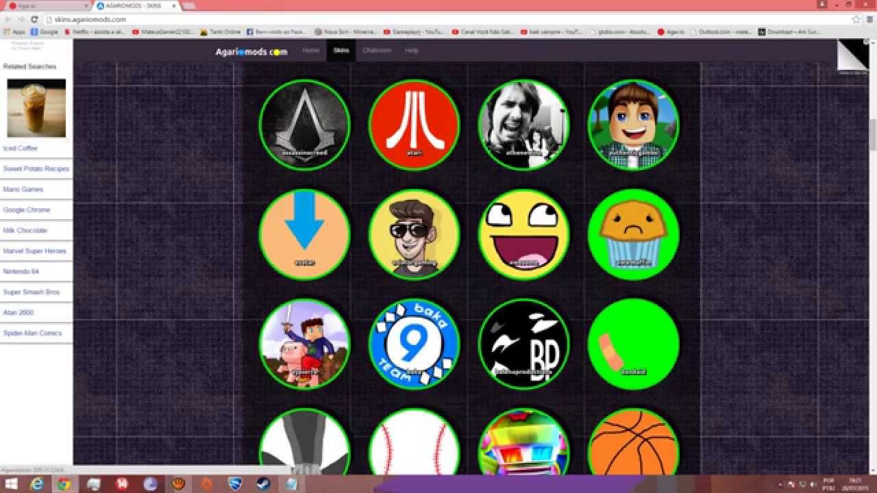 Mod de agario (Extençao para Google Chrome) YouTube