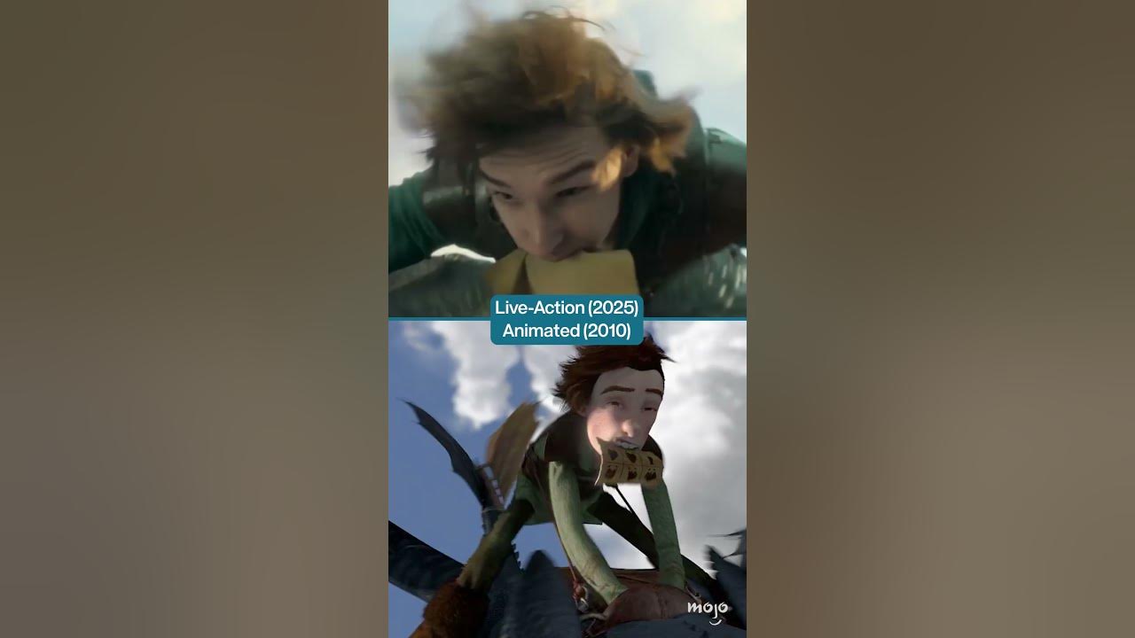 How to Train Your Dragon Flying Scene: Animated vs Live Action