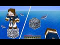 OVERLEVEN OP 1 BLOKJE IN HET WATER! (Minecraft)