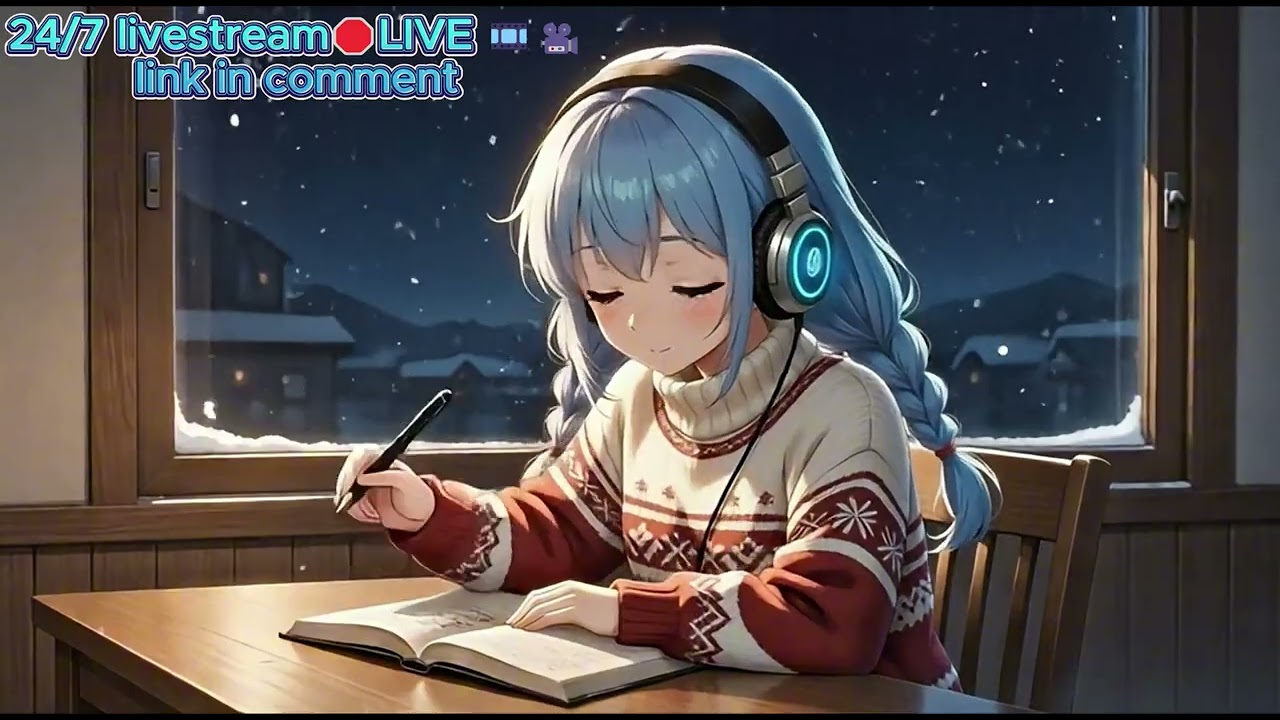 cozy winter window ❄️ lofi hip hop radio - chill beats to relax/study/sleep
