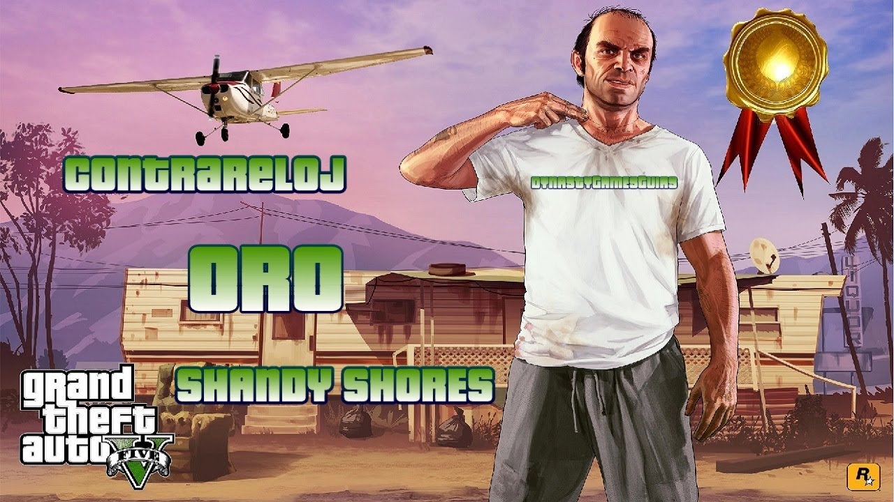 GTA V Todos las contrarreloj Avionetas en ORO Shandy Shores/All the time trial gold plane