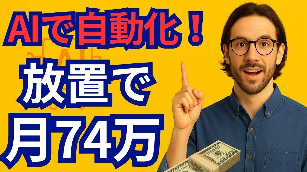 【今日から始められる】AIで自動化!一人ビジネスで月74万円稼ぐ方法【ゼロから副業!在宅ワークちゃんねる】