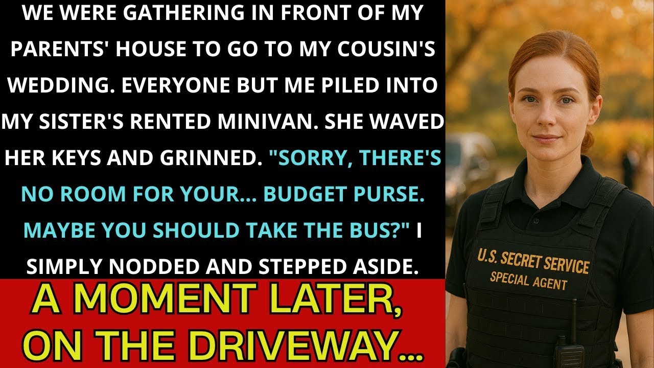No space for your budget Handbag—take a bus,  my sister laughed  A moment later, on the driveway…