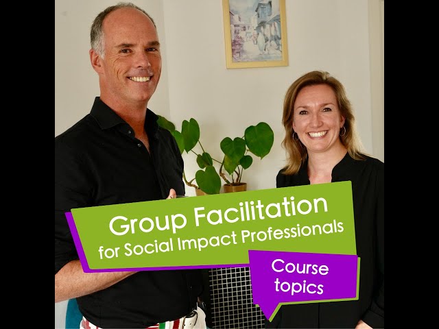 Training course Group Facilitation for Social Impact Professionals: course topics