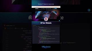 I Built an AI Website Using HTML CSS JS 😮 #shorts