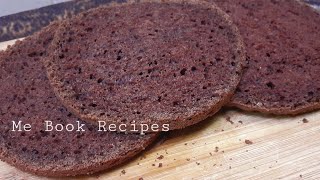 Basic chocolate sponge cake|No oven|soft chocolate cake@Me Book Recipe's screenshot 5