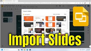 How To Import Slides On Google Slide Presentation guide