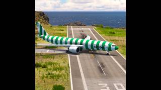 Insane Pilot Skills! Condor Airbus A330neo Takes Off from a Short Runway