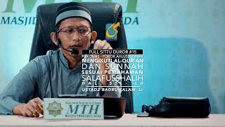 [FULL] Pokok Yang Ke 3 Hal 55 - 60 - Sittu Duror 15 - Ust Badru Salam, Lc