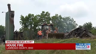 Firefighters back at scene of house fire