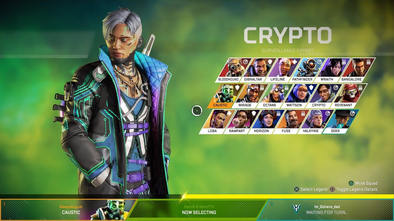 GOKU[SEER] VEGATA[CAUSTIC] AND TRUNKS[CRYPTO]!(Apex Legends)