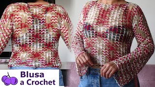 👚LA BLUSA a CROCHET mas FÁCIL del MUNDO🌍 TUTORIAL para PRINCIPIANTES  paso a paso 🆗