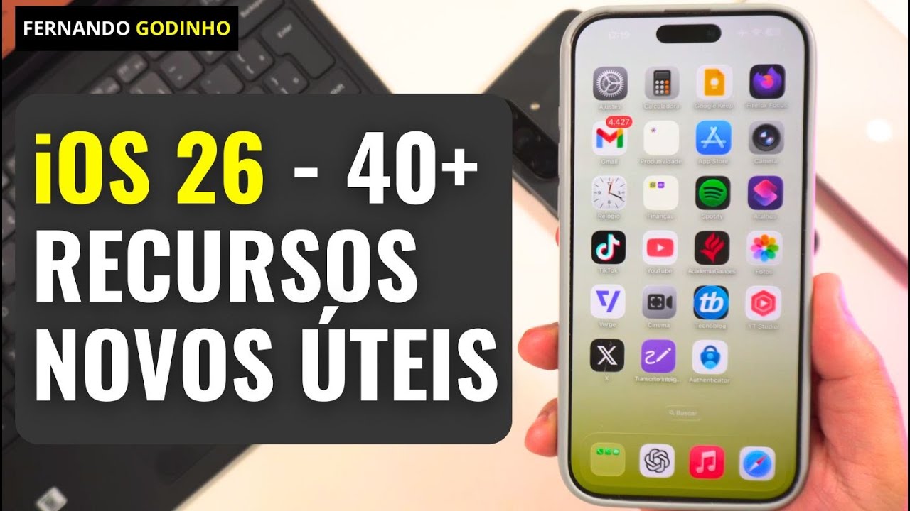 iOS 26 - 40 novidades que chegarão no seu iPhone em setembro - YouTube