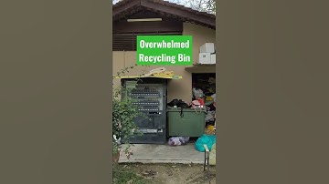 Overwhelmed Recycling Bin