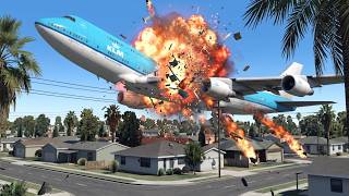 🔴 Boeing 747-400 ENGINE FIRE | Emergency Landing After Takeoff | X-PLANE 11 screenshot 4
