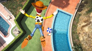 Gta 5 Water Ragdolls Woody Jumpsfails Vol.112 Euphoria Physics Funny Moments