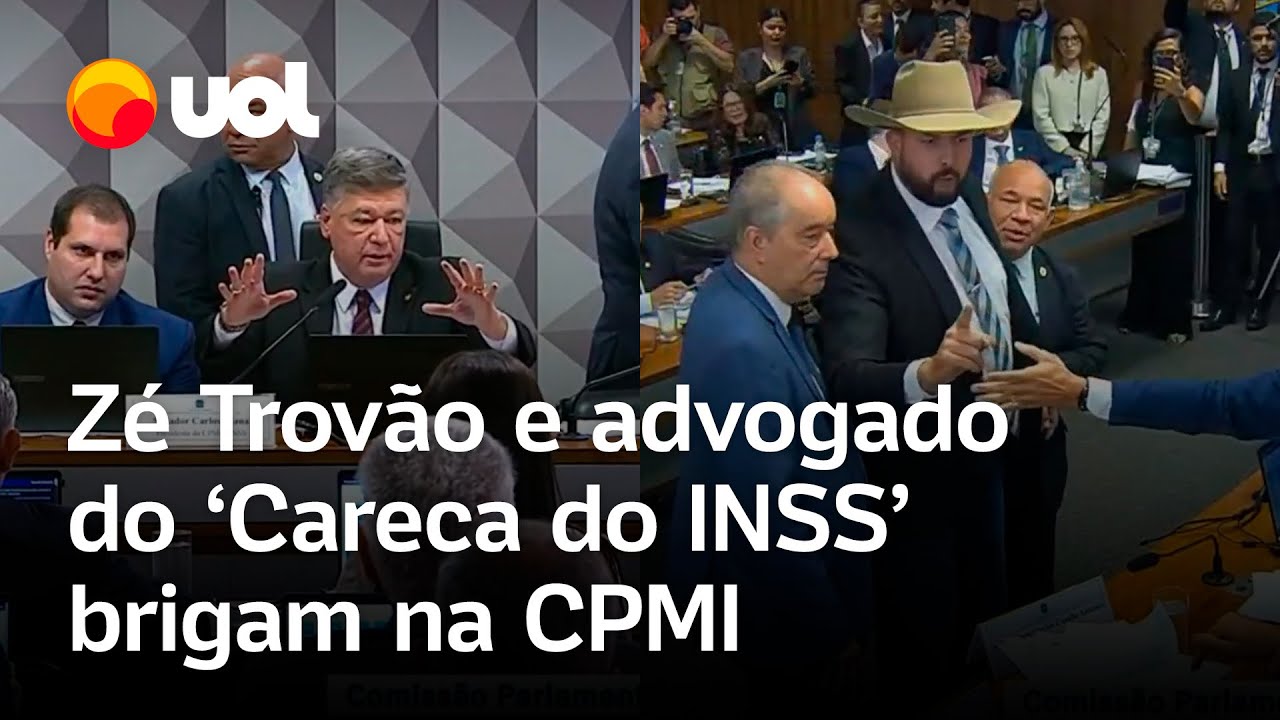 Briga na CPMI: relator, Zé Trovão e advogado do 'Careca do INSS' discutem e sessão é suspensa; vídeo
