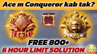 🇮🇳 DAY 2 ACE PR CONQUEROR KAB TAK ⁉️ 6 GHANTE SE JYADA KAISE KHELE ⁉️ FREE 800+ SOLO DUO 🤯 screenshot 4