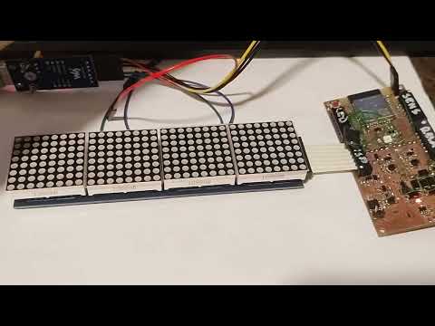 MicroPython MAX7219 DotLedDisplay Scroll Test bidirectional