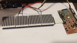 MicroPython MAX7219 DotLedDisplay Scroll Test bidirectional