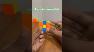 dot method easy pattern on 3 by 3 Rubik's cube