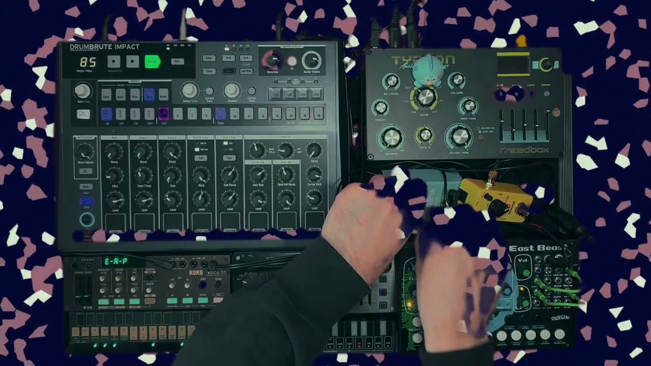 Floating through clouds