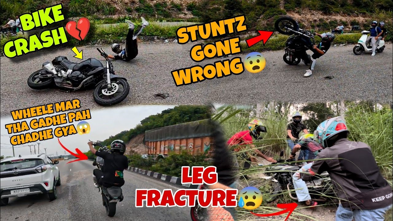 Bike crashed💔Crazy OffRoad😢aalyanvlogs1299 kawasaki h2 launch 2023