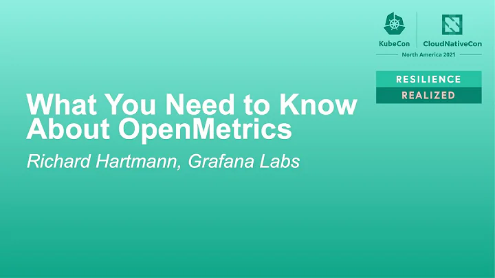 What You Need to Know About OpenMetrics - Richard Hartmann, Grafana Labs