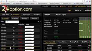 $550 for a few minutes - the risk free strategy - 24option