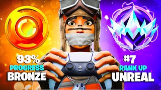 Bronze to Unreal Solo Controller Ranked Speedrun (Fortnite Zero Build) screenshot 4