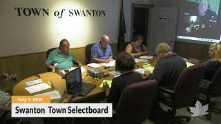 Swanton Town Selectboard | 07/06/2021