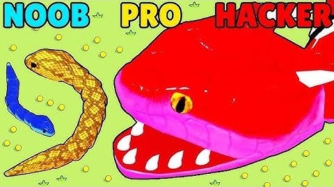 Snake clash.io : Hacker vs pro vs noob snake skin