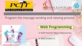 Web Project Task 38 | 1st Year | Semester 01 | Java Institute | Hasitha Wijesooriya