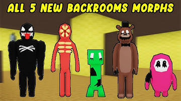 UPDATE - How To Find ALL 5 NEW BACKROOMS MORPHS in Find The Backrooms Morphs