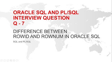rowid and rownumber in sql | oracle | Difference between rowid and row_number