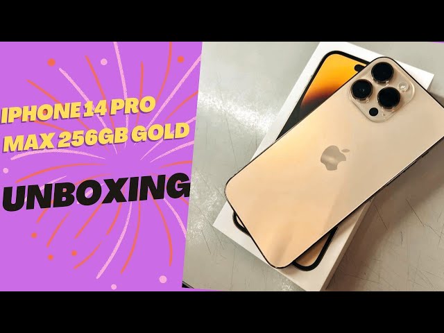 iPhone 14 Pro Max *Gold 256GB* Unboxing + Set up| #iphone