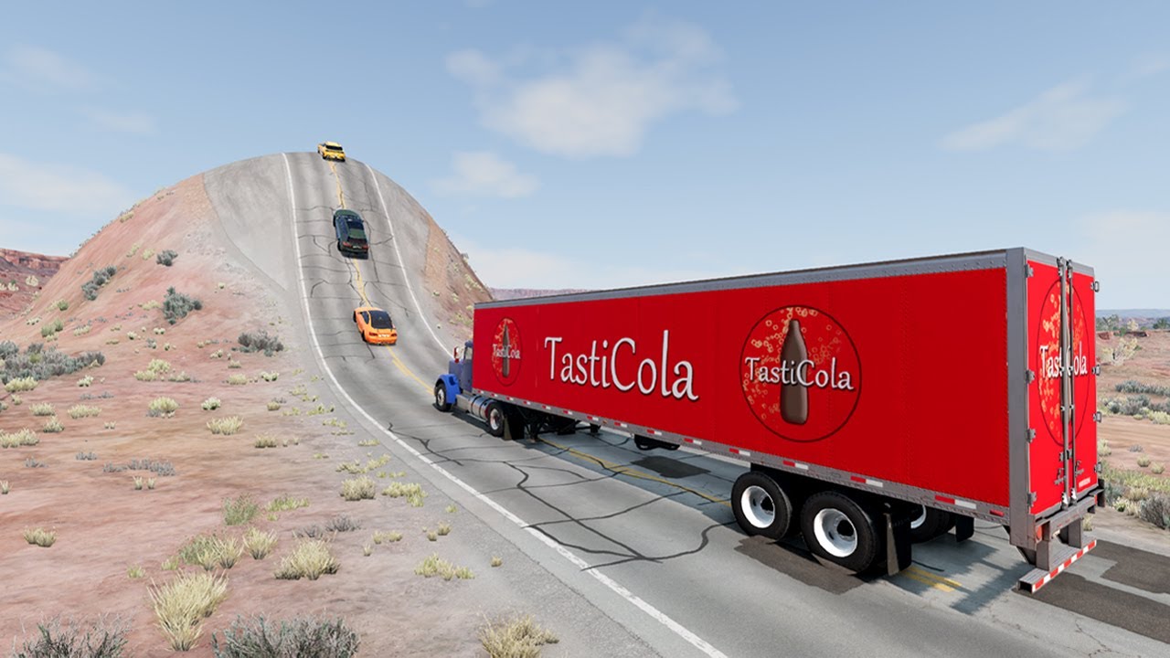 Cars vs Giant Bulge #2 | BeamNG.Drive