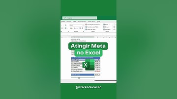Recurso Atingir Meta no Excel