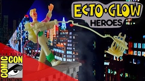 A look at the SDCC comic con exclusive The Real Ghostbusters ECTO-GLOW |comparison with the original