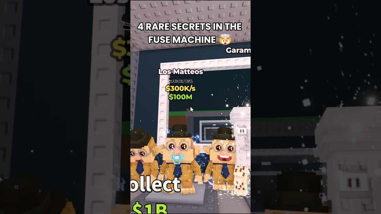 4 RARE SECRETS IN THE FUSE MACHINE 🤯#roblox #stealabrainrot