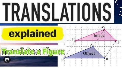 How to translate a given figure||Tr Oigo MSc Online Schooling||
