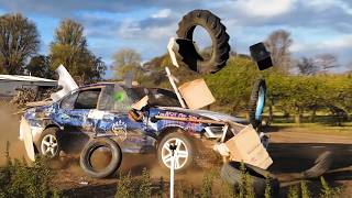 How Far can a Ford Falcon Launch a Tractor Tyre?