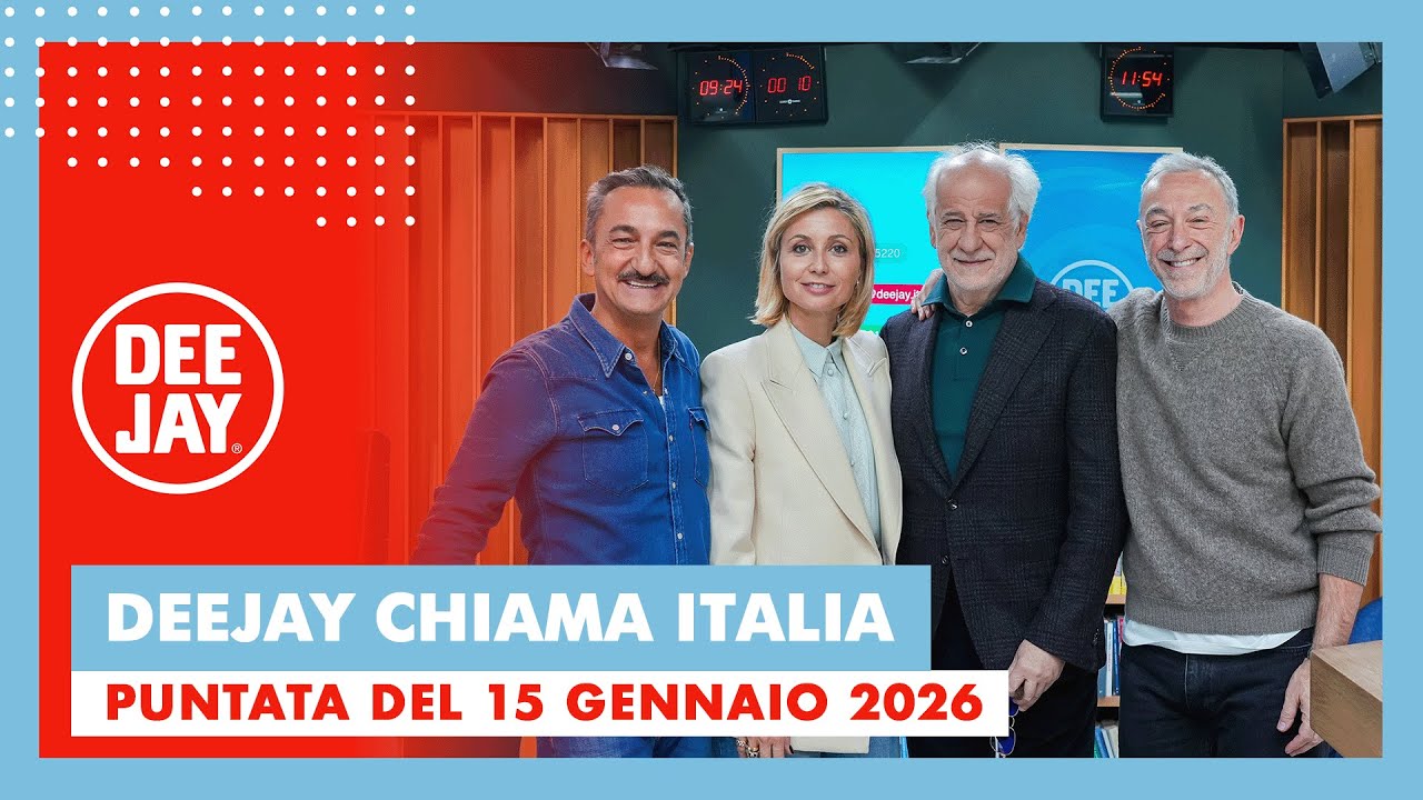 Deejay Chiama Italia - Puntata del 15 gennaio 2026 / Ospiti Anna Ferzetti e Toni Servillo