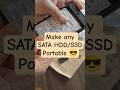 Best Budget HDD/SSD Enclosure? Cablet Unboxing + Install + Speed Test. #shorts